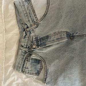 princess polly asymmetrical waist jeans